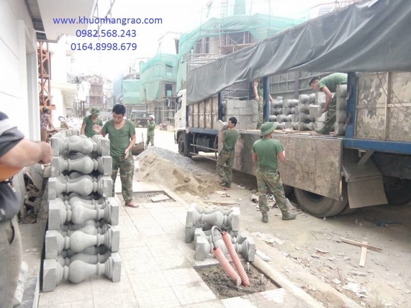 Giao hàng con tiện cho công trình Vimcom Tuyên Quang