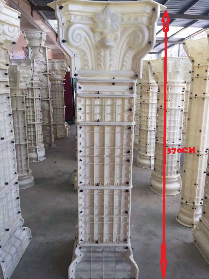 Cột trụ vuông đk 40 cao 2.5m  đúc hoa văn phào chỉ GRC tại Vĩnh Phúc